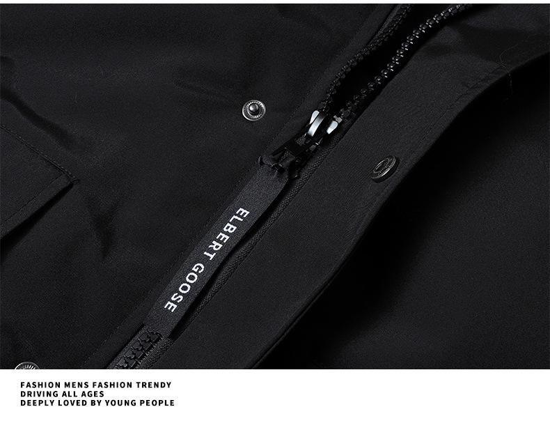 Men's Short Goose Down Winter Jacket - 80% White Duck Down, Warm & Thickened, Pilot Style, Couple's Option Available