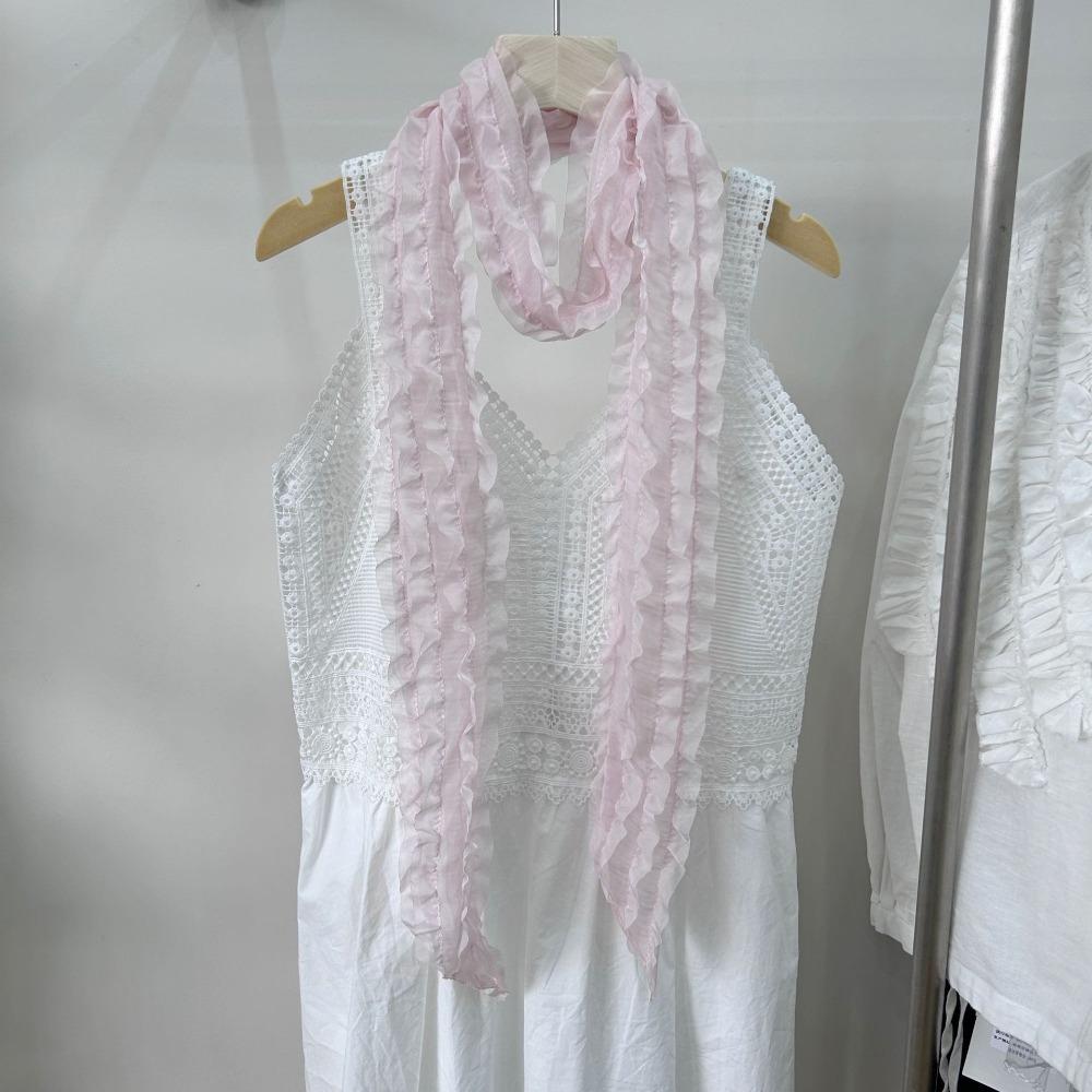 

Multifunction Sunscreen Shawl Breathable Small Shawl Fashion Chiffon Scarf Women рожевий