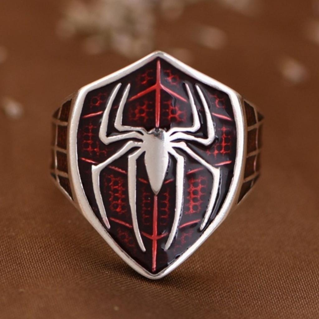 New Spider-man Ring Fashionable Little Spider Ring for Men and Women Retro Opening Adjustable