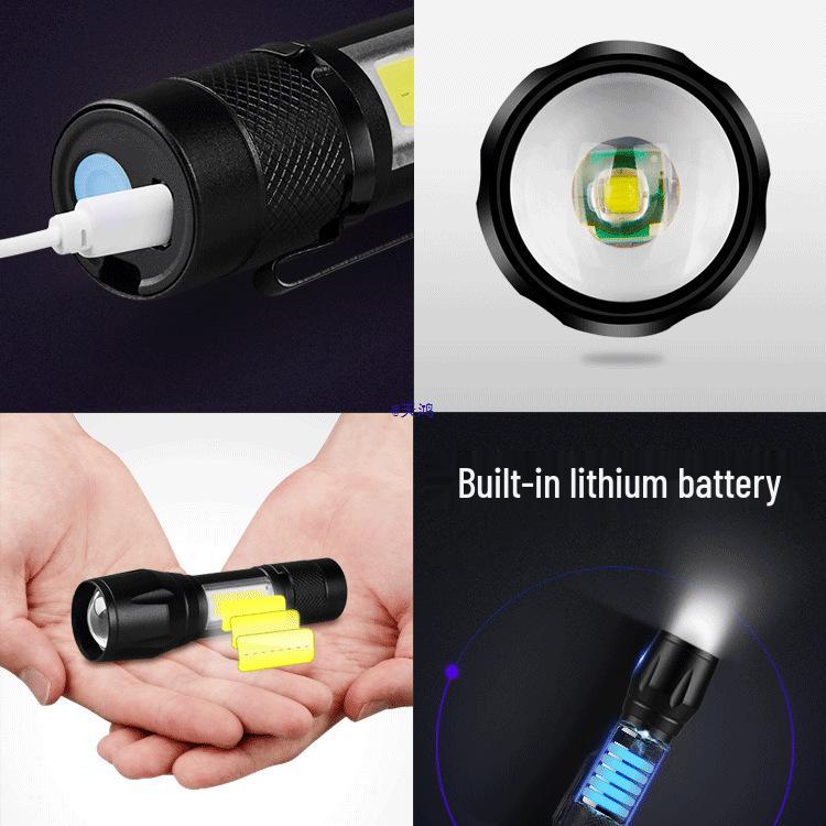 Rechargeable Super Bright Waterproof Flashlight for Outdoor, Household, and Emergency Use