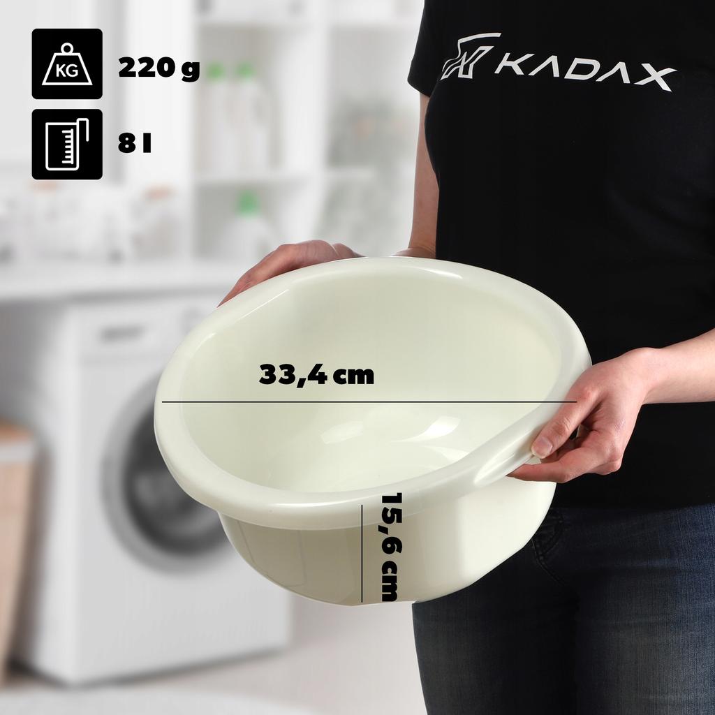 KADAX Miska Plastikowa Okrągła miednica 