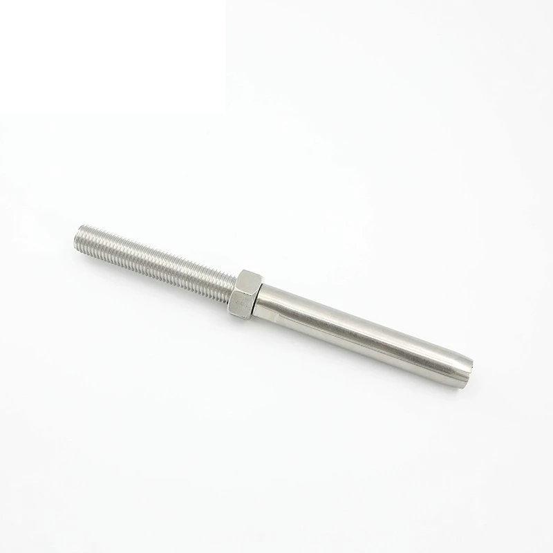 Kabelgeländer 2/2,5/3/4/5/6/8/10mm Edelstahl 316 Pressniet Drahtseilzubehör Rechtsgewinde Endstück