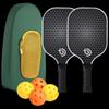 WEZHOPP Honeycomb Fiberglass Pickleball Paddle Set