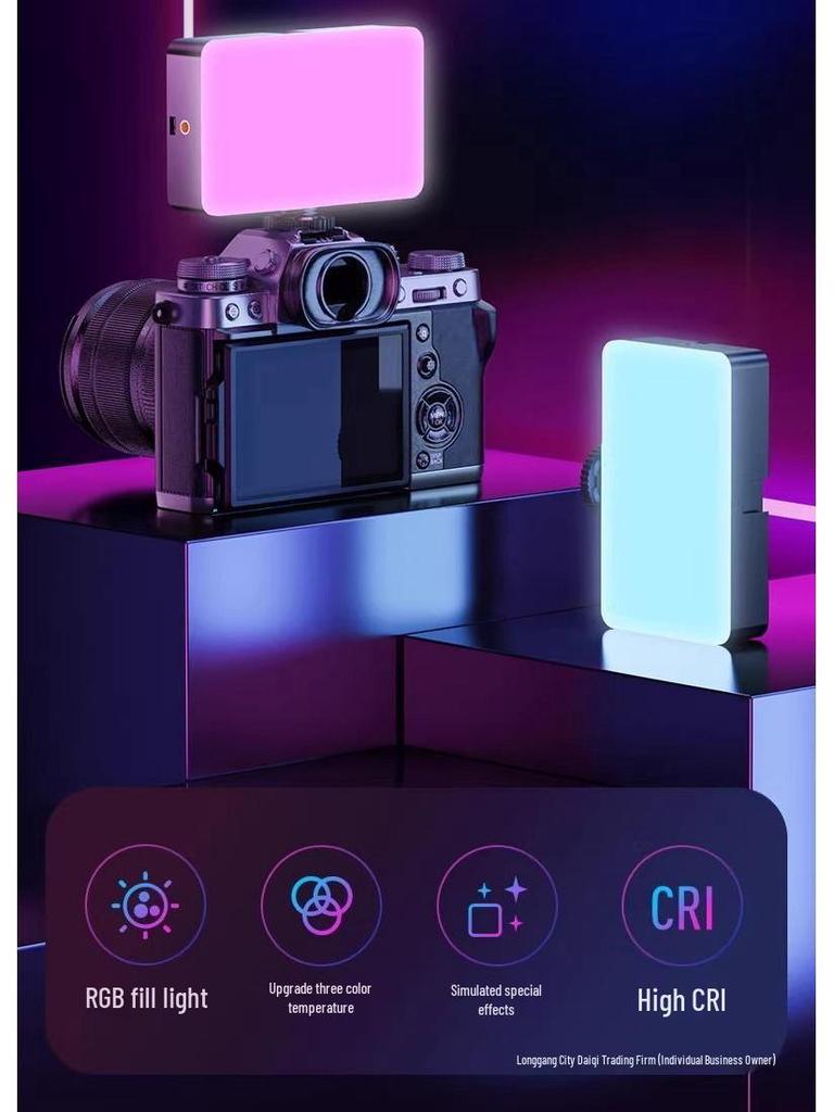 Portable Fill Light Camera for Photography & Streaming - Mini Selfie Beauty Device