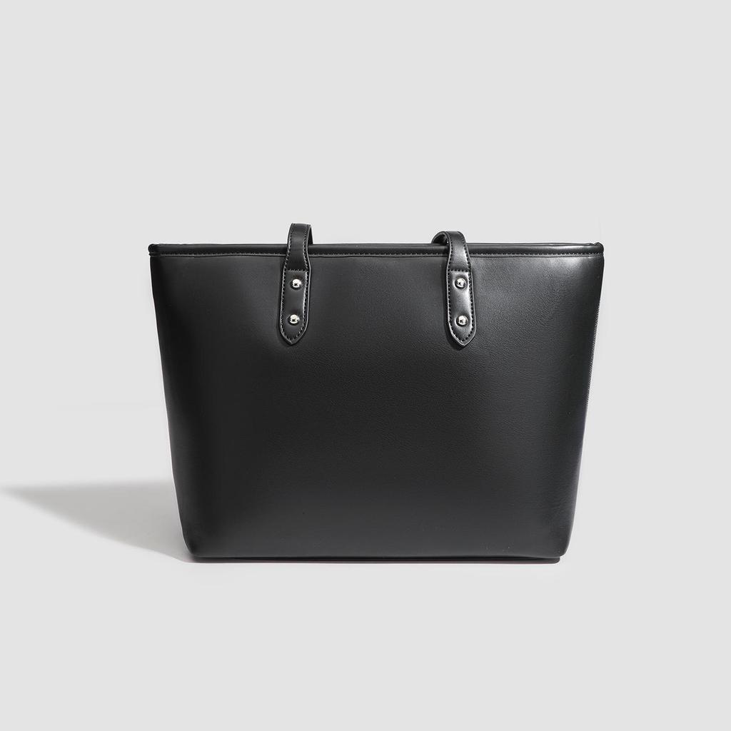 Preppy Bowknot Canvas Tote Bag - Large Casual Shoulder Handbag 2025