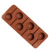 6 Even Doughnut Silicone Mold Lollipop Chocolate Cheese Stick Making Tools Diy Children'S Candy Baking Mold Kitchen Bakeware