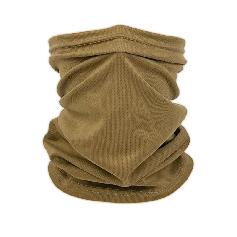 Ice Silk Tactical Neck and Head Cover for Men: Summer Outdoor Cycling, Sports, Fishing, Sun Protection, and Mountaineering Scarf.