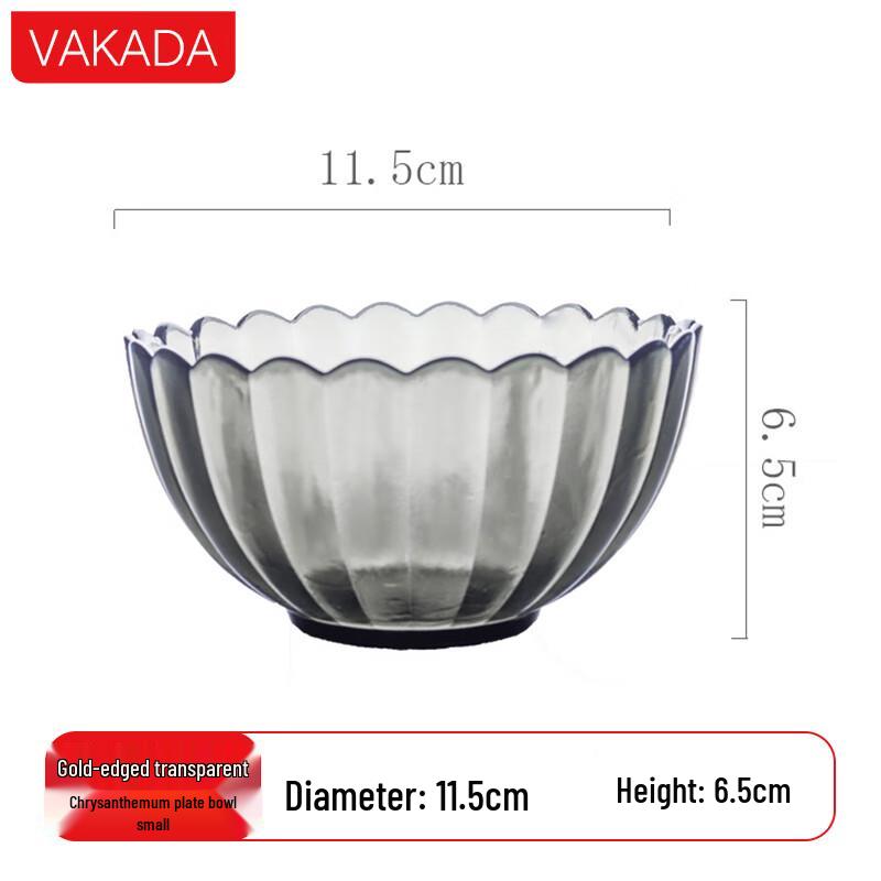 VAKADA High Borosilicate Glass Salad Bowl