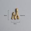 French Bamboo Joint Gold Letter Pendant Necklace - Retro Clavicle Chain Style for Women