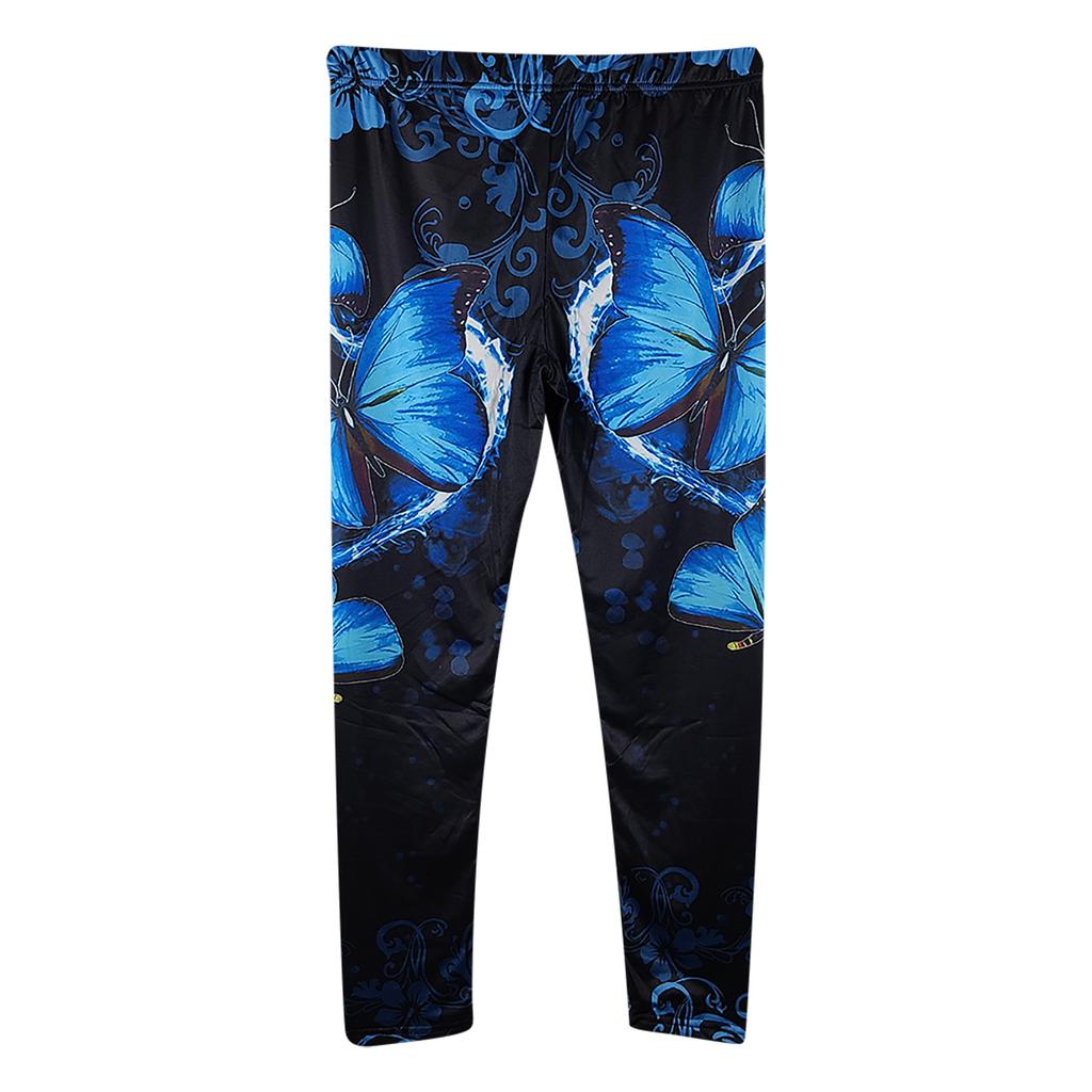 Women's Fashion Printed  And Winter Sports Bodybuilding Small Foot Yoga Pants