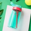 Water bottle, little pretty boy, children's straw cup, anti-drop water cup, outdoor cartoon plastic cup, personalized cup can be