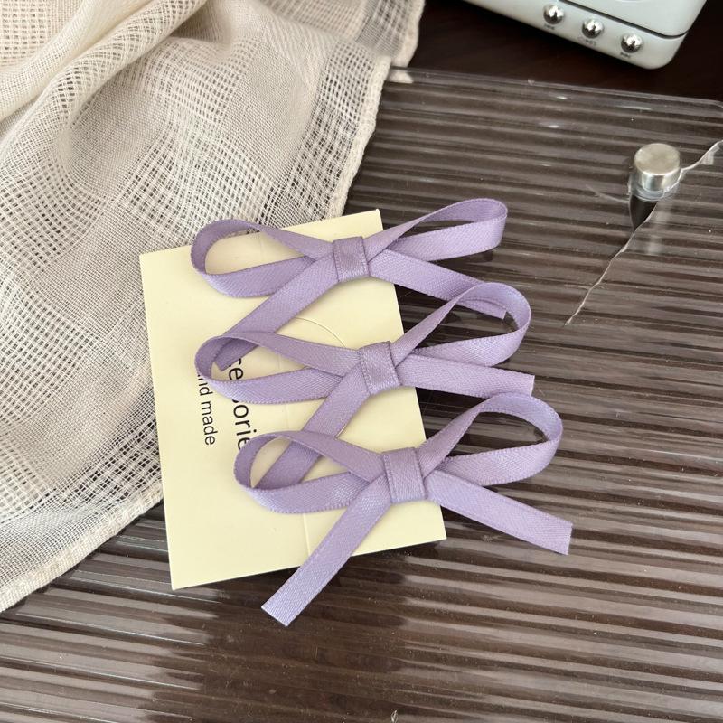 3pcs/set Girls' Sweet Bowknot Hair Clips Baby Lovely Hairpins Ribbon Bow Headwear Sweet Cute Grab Clips Barrettes