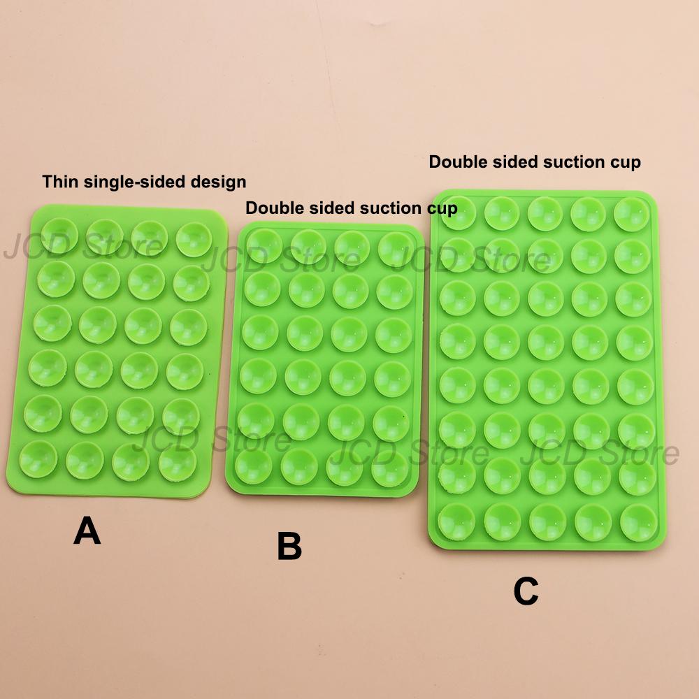 Single-sided Double Side Silicone Suction Pad Mobile Phone Fixture Suction Cup Backed Adhesive Silicone Rubber Sucker Pad Fixed 7
