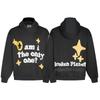 Unisex Broken Planet Print Velvet Hoodie - Trendy & Casual