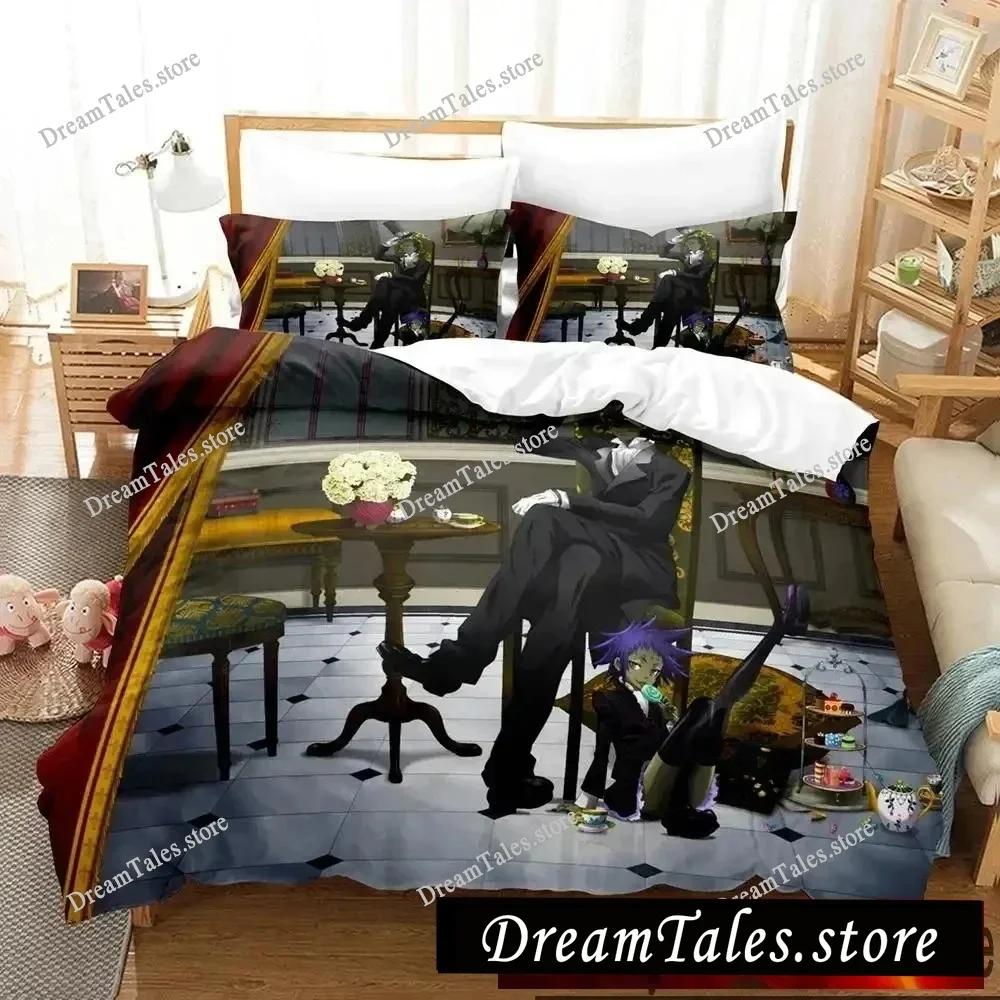 3D Print Anime D.Gray-man Bedding Set Duvet Cover Bed Set Quilt Cover Pillowcase Comforter King Queen Size Boys Adult Bedding
