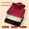 Jeanswest Life Men's Festive Red Fleece-Lined Pullover Hoodie