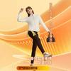 Slim-fit small waist stand-up collar jacket feels air fleece inside and outside, slim-fit and thin top for women