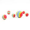 3 Pcs  Pet Rainbow Ball, Cat Foam Toy Cotton Ball Dog Molar Colorful Toy Ball  Pet Supplies  Dog Toys