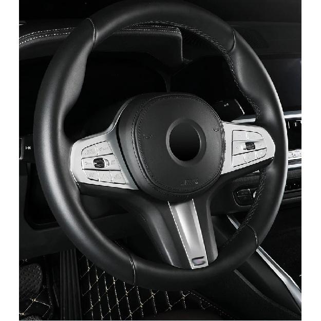 Car Steering Wheel Unlock headlight Buttons frame Covers Stickers Trim for BMW 3 series G20 G28  lnterior Auto Accessories