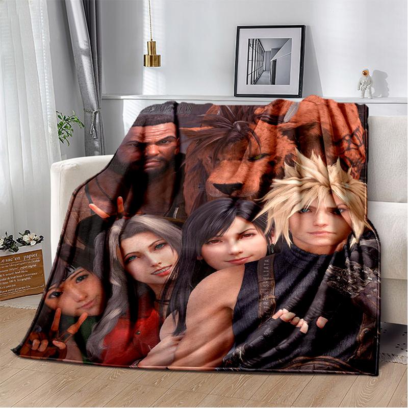 29 Style New Sephiroth Final Fantasy Games Cloud Tifa Aerith Blanket,Soft Throw Blanket for Home Bedroom Bed Sofa Cover Kids
