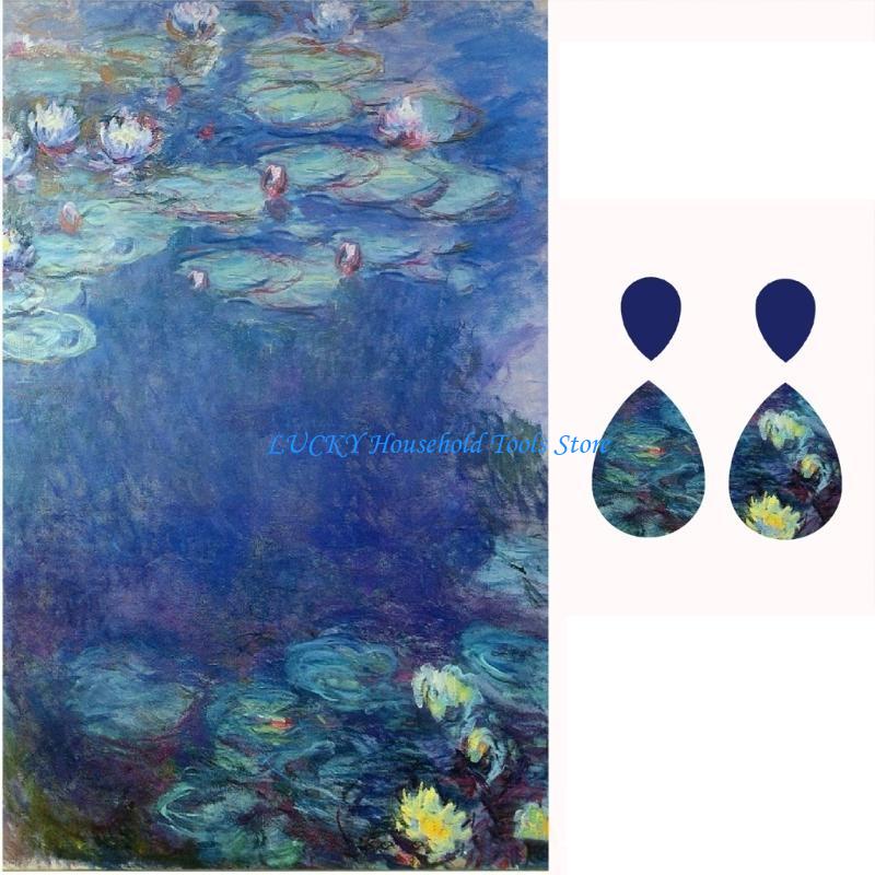 J0MC Глиняные серьги Бумага для переноса Серия красок Листы для переноса Decals для переноса Листы для переноса на глину