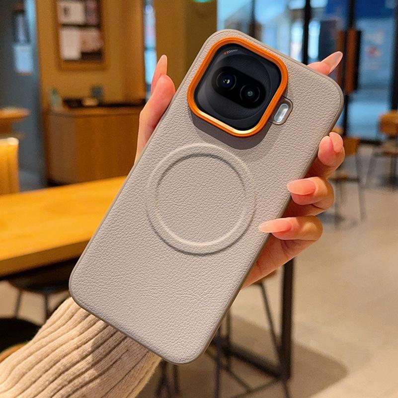 Telefoonhoes met Leertextuur Voor IQOO Z11 Turbo Z11x Z10 Turbo Pro + vivo IQOO 15 Ultra 15R 13 Verhoogde Camera Beschermhoes