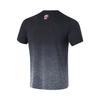 Li-Ning Comfortable Simple Breathable Outdoor Casual Fitness Short Sleeve T-Shirt Men Tops Black Water-Droplet-Gray-Gradient AHSU817-1