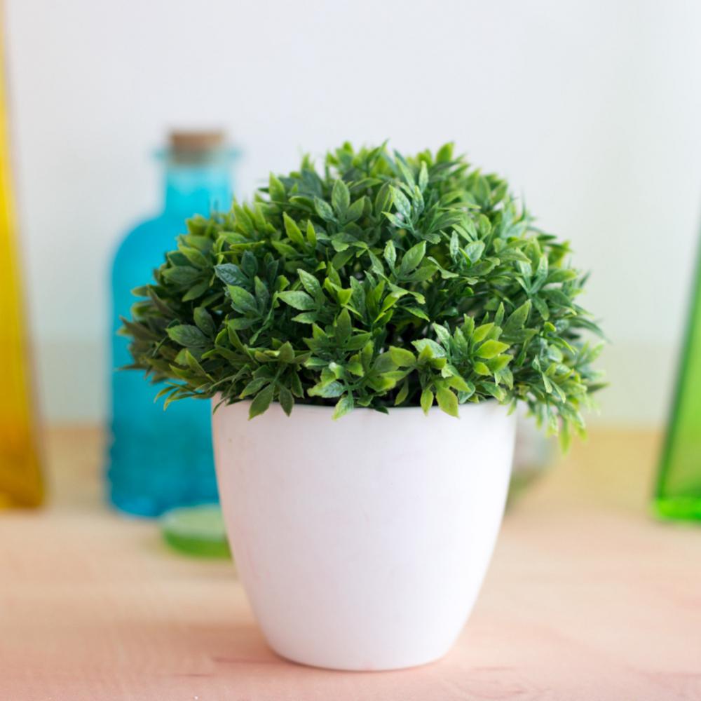 Artificial Plants Potted Green Bonsai Small Tree Grass Plants Pot Ornament Fake Flowers for Home Garden Decoration Wedding Party