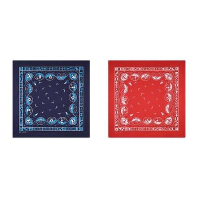 Airy Cotton Square Scarf Patterned Flexible Wrap For Cycling Hiking And Themed Occasions