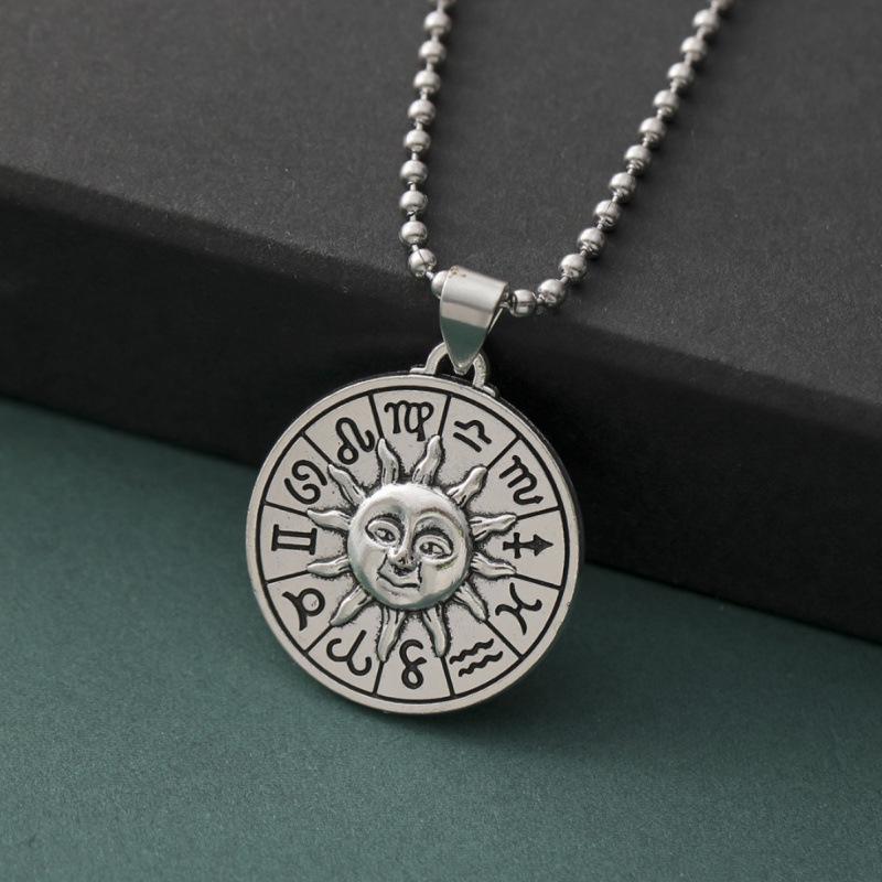 Necklace Pendant: Sun Moon Witchcraft Pagan Gothic Design