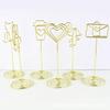 Heart-Shaped Metal Memo & Business Card Holder for Office & Wedding Decor