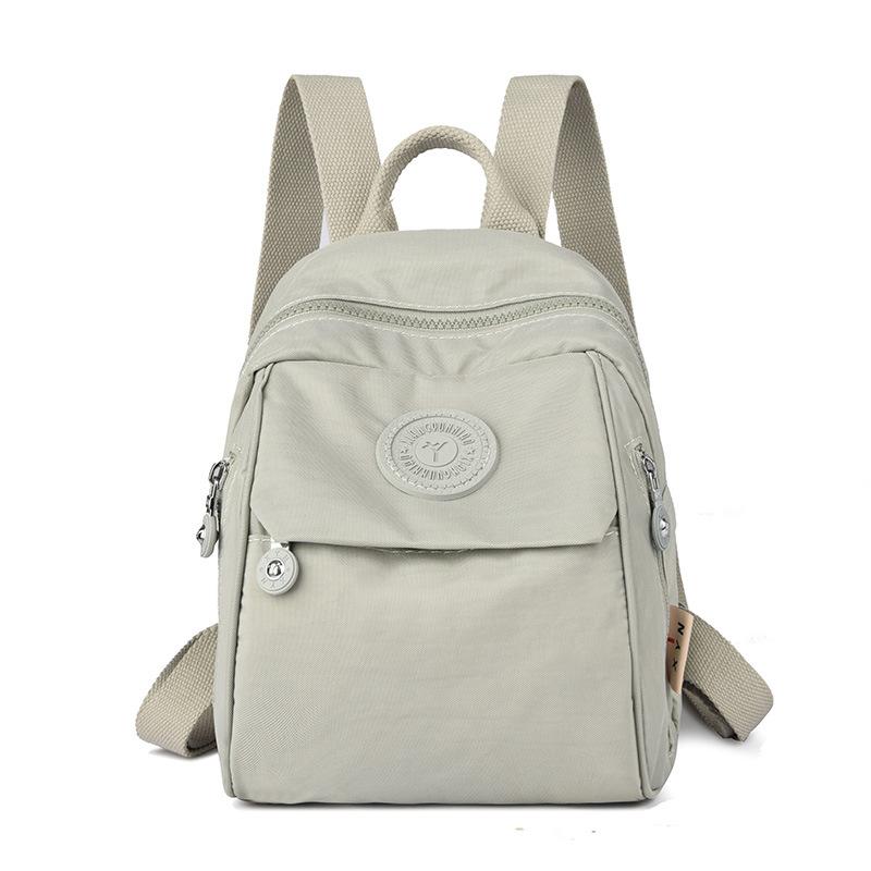 Large Capacity Student Schoolbag Women's Backpack Lightweight Water-repellent Nylon Commuter Travel Bag