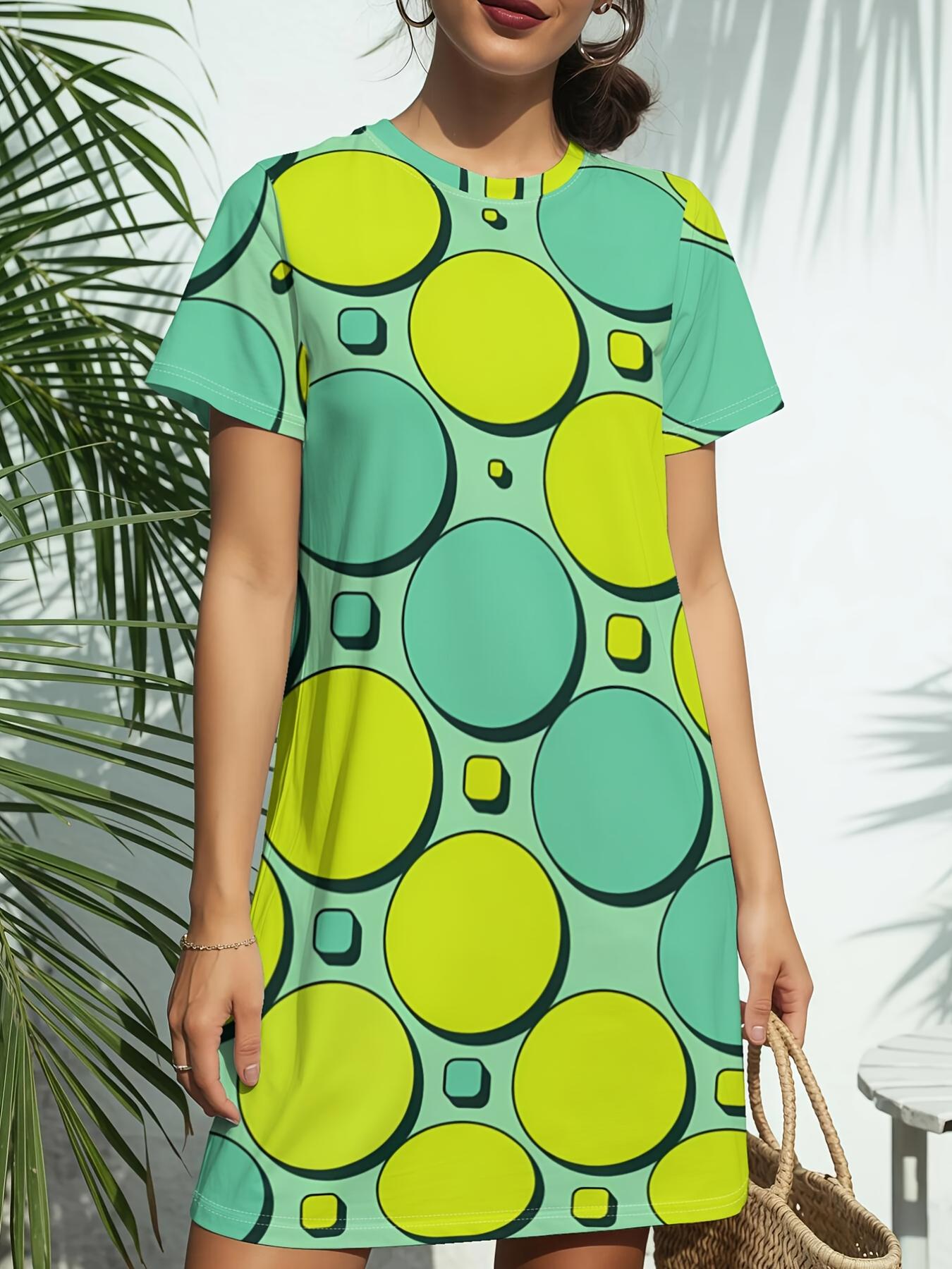 

Women s Short Sleeve T-Shirt Dress - Crew Neck -Line Dress with T-Shirt Top ;. Casual Spring Summer Outfits. Blouse-Compatible for Direct -commerce ST 5XL дубильна кора