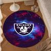 Rai-ders Football Legacy Round Rug for Livingroom,Bedroom, Palyroom, Chair Rug, Area rug, Circle Carpet, Large Size Fan Christmas gift