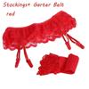 1 Set Sexy Women Lace Garter Top Stockings Socks and Suspender Garter Belt Lady Fashion Solid Thigh-Highs Stocking Set