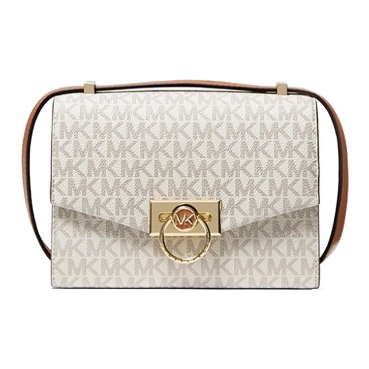 

New MICHAEL KORS Leather Shoulder Bag Crossbody Bag Mini Women s Vanilla White 32F0G1HC0B-149 19.1*8.1*14.0CM