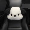 Car Headrest & Lumbar Support Seat Cushion Adorable Black & White Dog Pattern, Comfortable & Durable Accessories Pillow