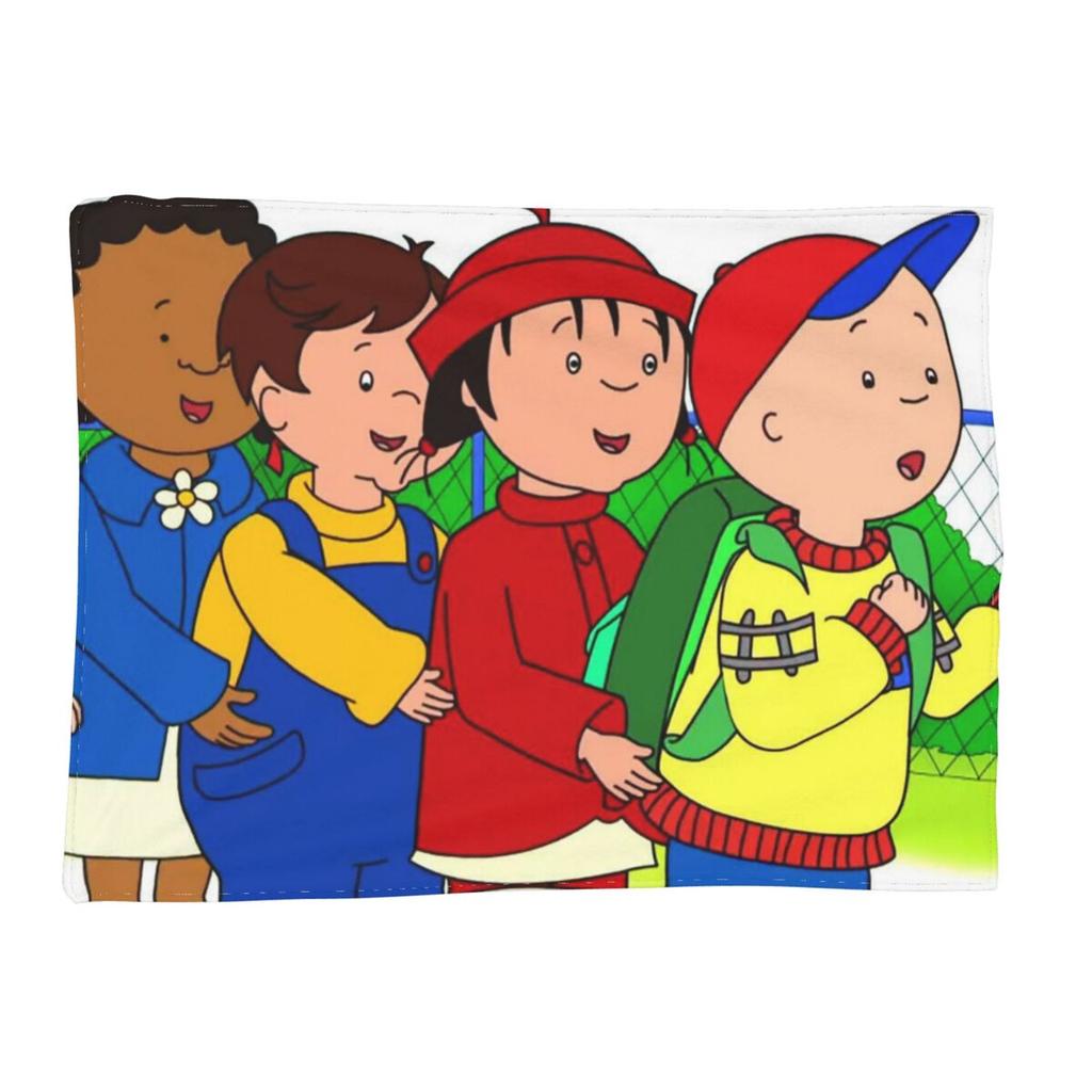 Caillou, Caillou And Dog Blankets Soft Warm Flannel Throw Blanket Bedspread for Bed Living Room Picnic Travel Home Sofa