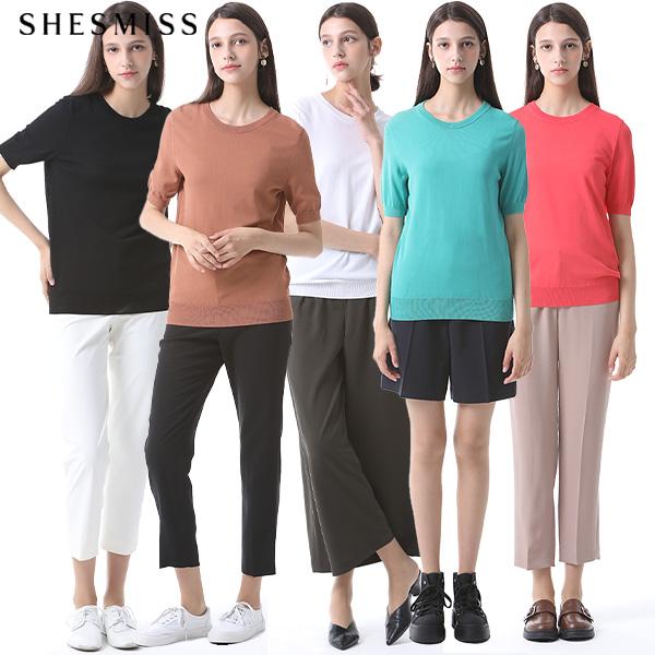She S miSS  Simplicity Short Sleeve Solid Knit