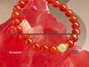 Gold Agate Women's Exquisite Red Woven Bead Bracelet
