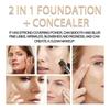 Double Head Concealer Makeup Moisturizing Natural Brightening Concealer Spot Pockmarks Moisturizing Double Head Concealer -7Ml