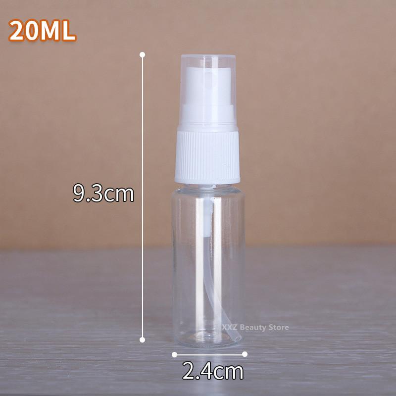 50PCS 10ml 30ml 50ml 100ml Clear Empty Spray Bottles Refillable Container Empty Cosmetic Containers Refillable Bottles Wholesale