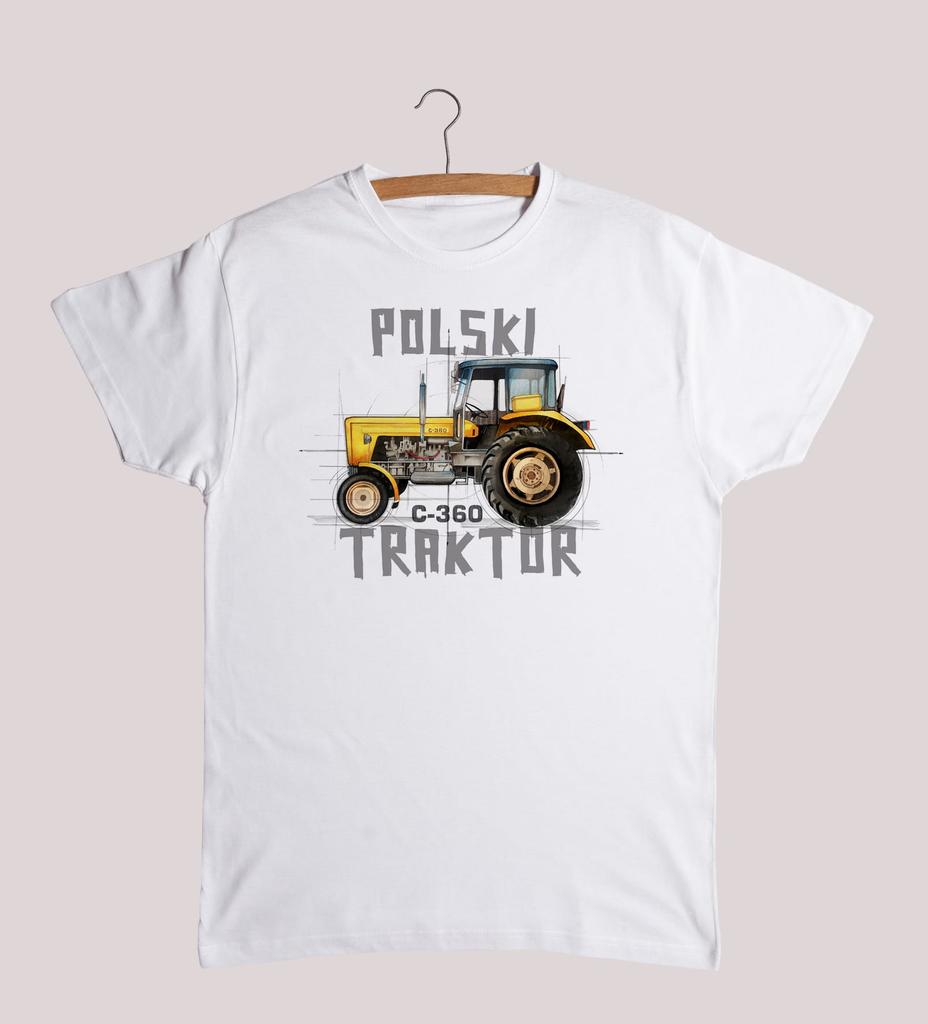 T-shirt Ursus C360 Trattore Fabbricato in Polonia Estate Cotone Manica Corta Girocollo Uomo Nuova S3XL