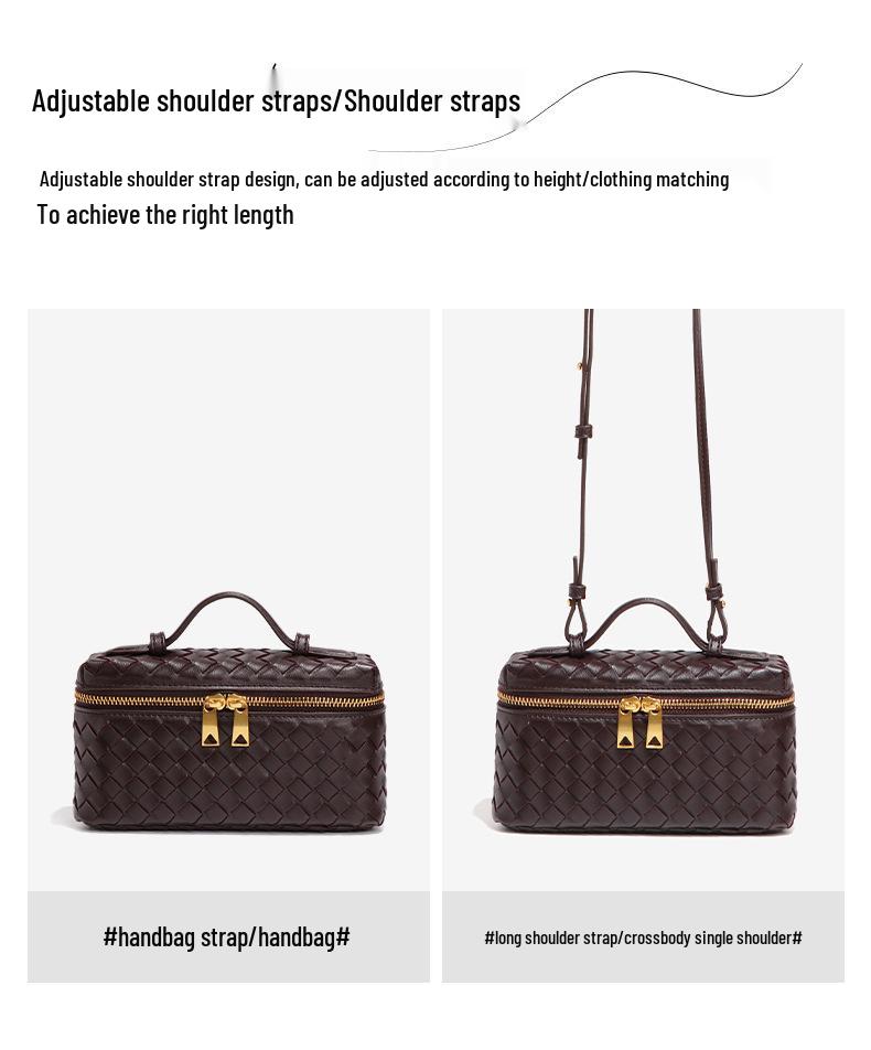 Noua Geantă Crossbody Pătrată Tofu Clasică Tricotată Manual