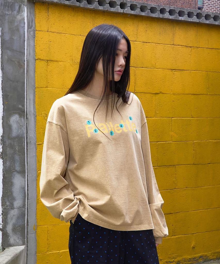 BONATSPALETTE Bp Sticker Long Sleeve Tee_Mustard