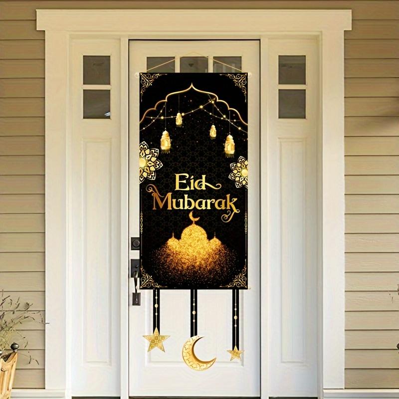 Eid Mubarak Decoration Hanging Flag Eid Mubarak Decor 2026 for Home Islamic Muslim Party Decor Ramadan Kareem Eid Al-Fitr Gift
