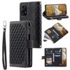 Style 005 For Honor 200 Lite Case Zipper Wallet Grid Leather Phone Cover
