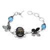 Labradorite Blue Topaz Gemstone Handmade Bracelet Jewelry BR 155