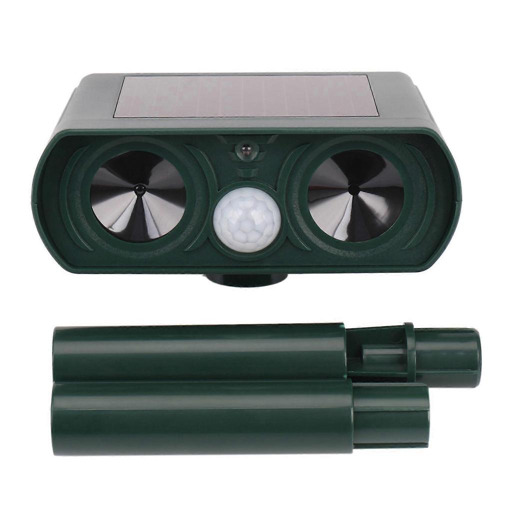 2PCS Solar Repellent Cat Repeller Scarer Dual Ultra Deterrent Garden Animal Chaser