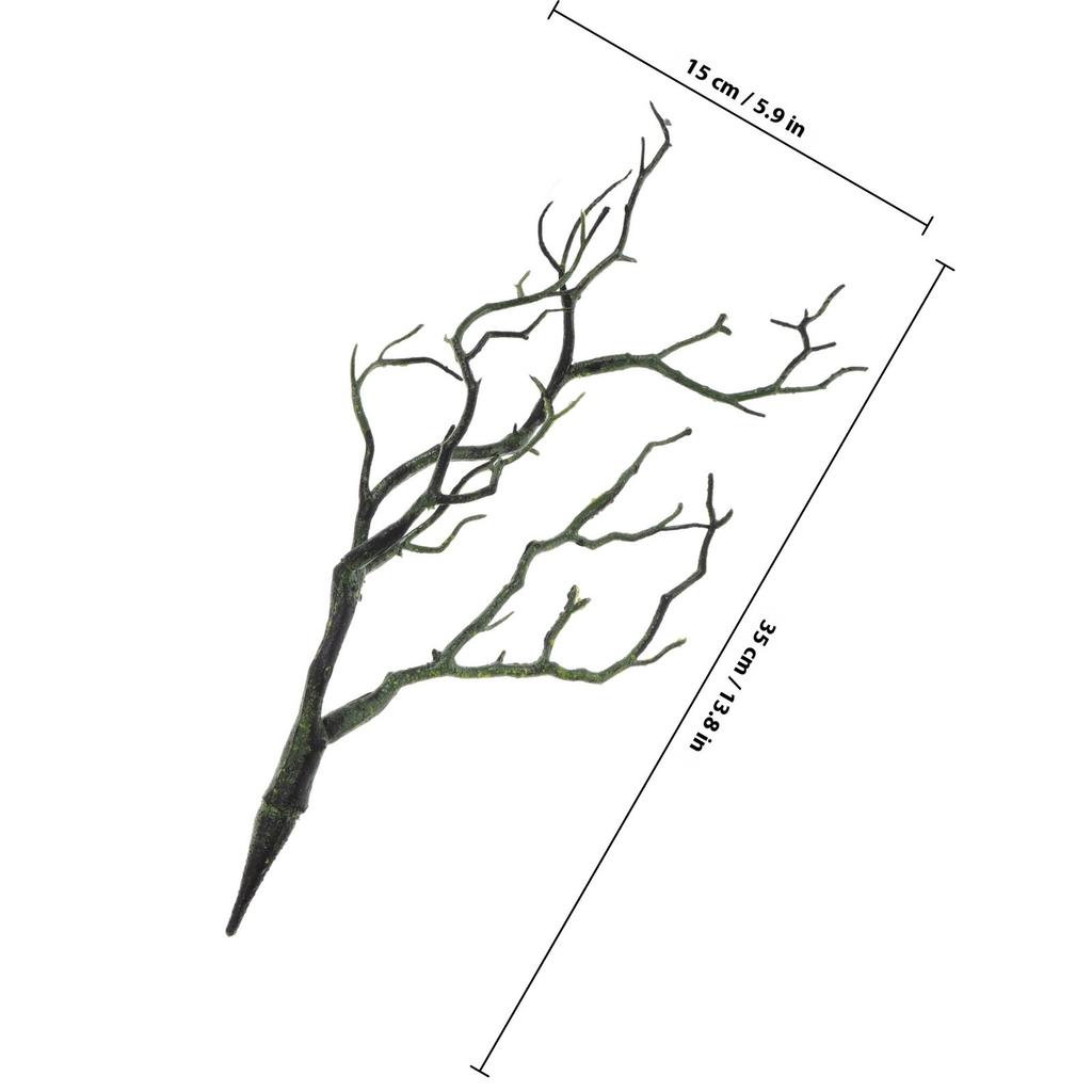 3Pcs Elegant Plastic Artificial Branches Lifelike Fake Tree Branches for Vase Decoration Wedding Celebration Festive Styling